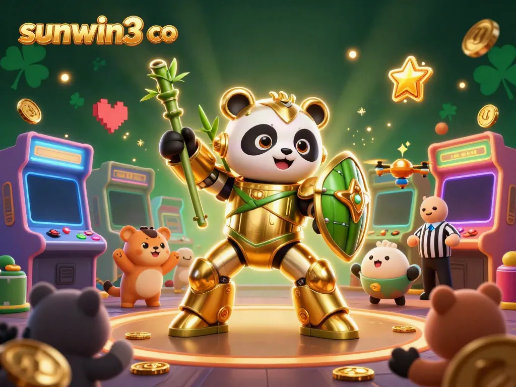 Experience exhilarating gameplay at sunwin3 co with a vibrant 3D arcade scene full of action.
