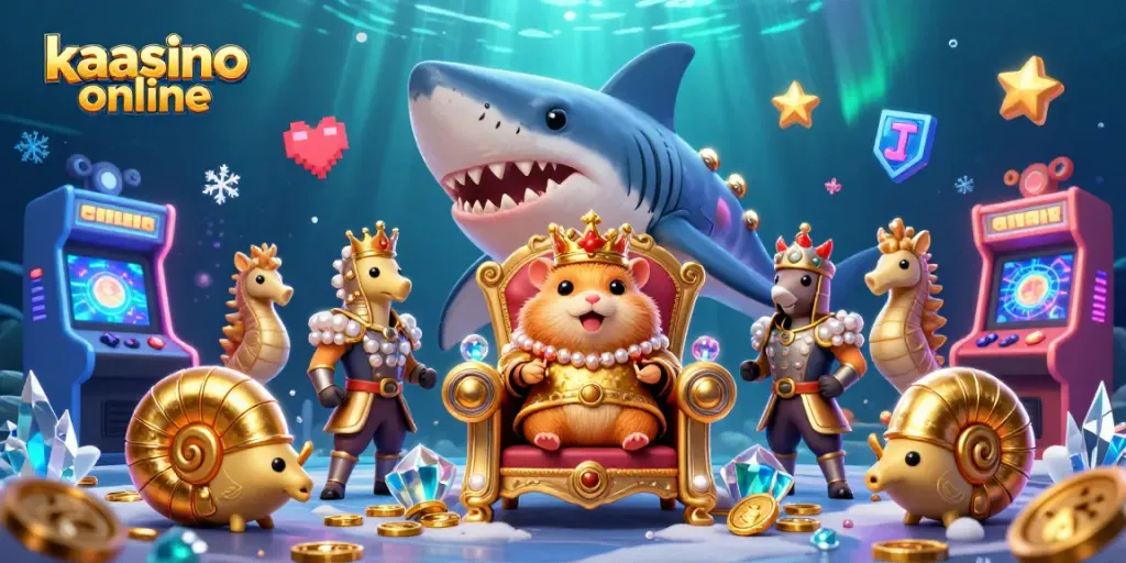 Experience the excitement of kaasino online, featuring vibrant gaming elements and a whimsical throne scene.