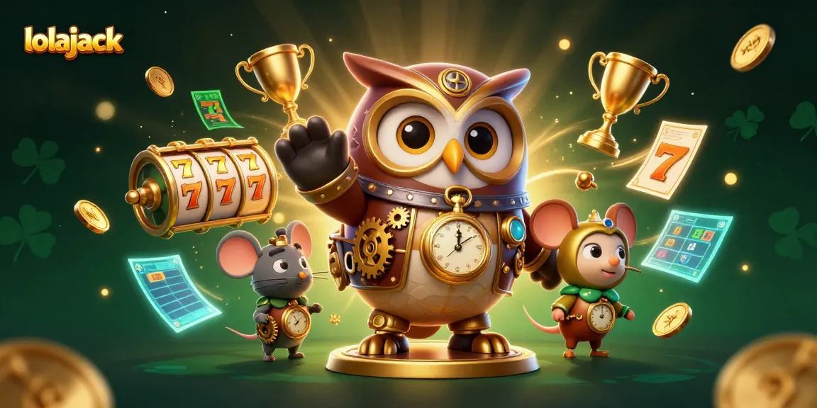 Experience thrilling gameplay with lolajack, featuring a fantasy-themed casino illustration with rich visuals and dynamic elements.
