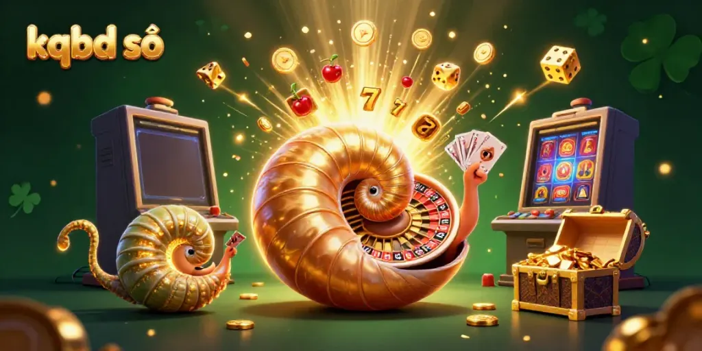 Experience thrilling gameplay with kqbd số, showcased by a vibrant 3D nautilus and jackpot elements.
